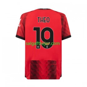 AC Milan Theo Hernandez 19 Fodboldtrøjer Hjemmebanesæt 2023/24 Kort ærmer